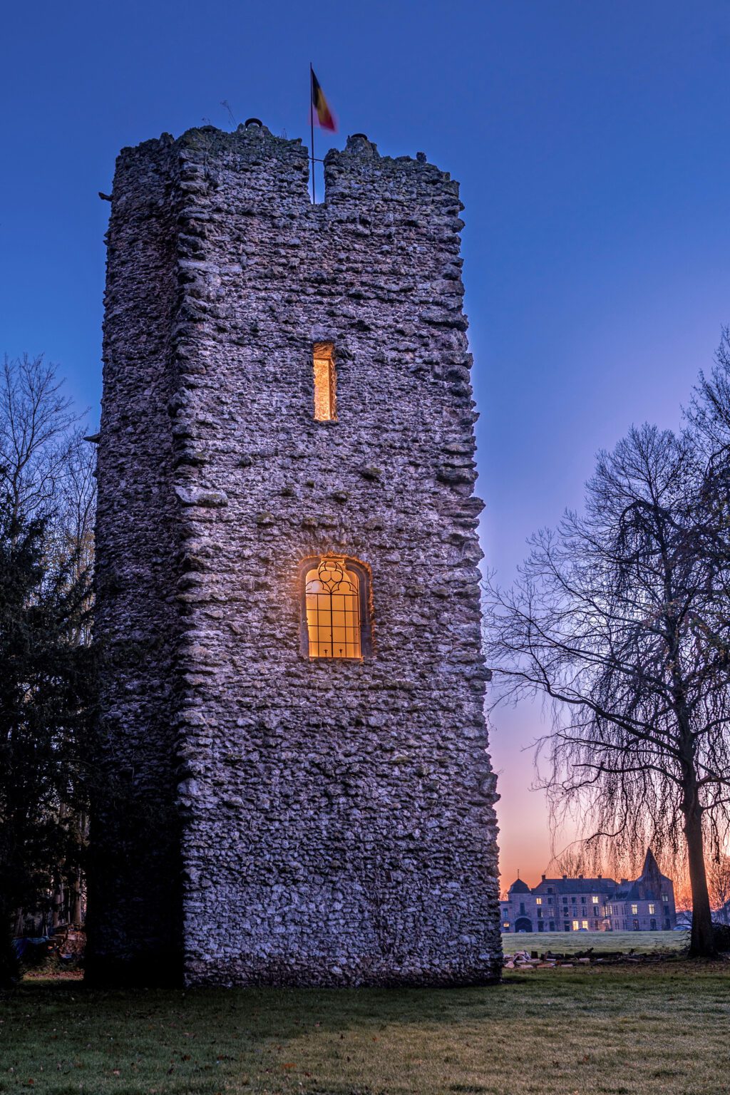 La Tour du Château de nuit