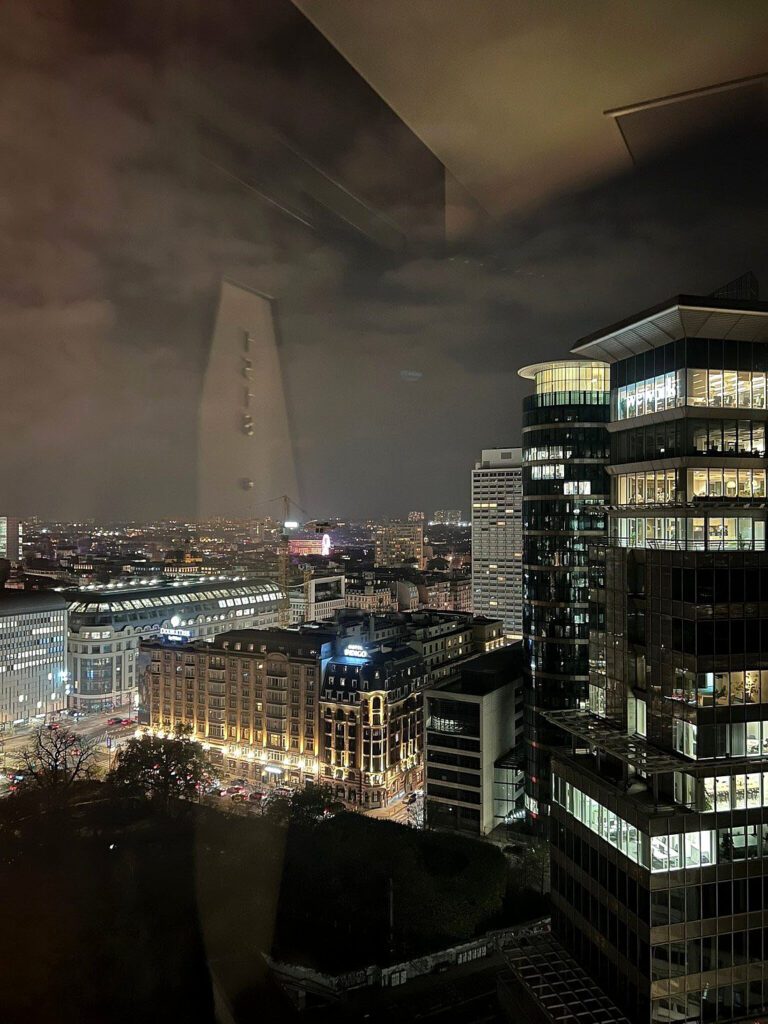 Vue depuis The Hoxton à Brussels