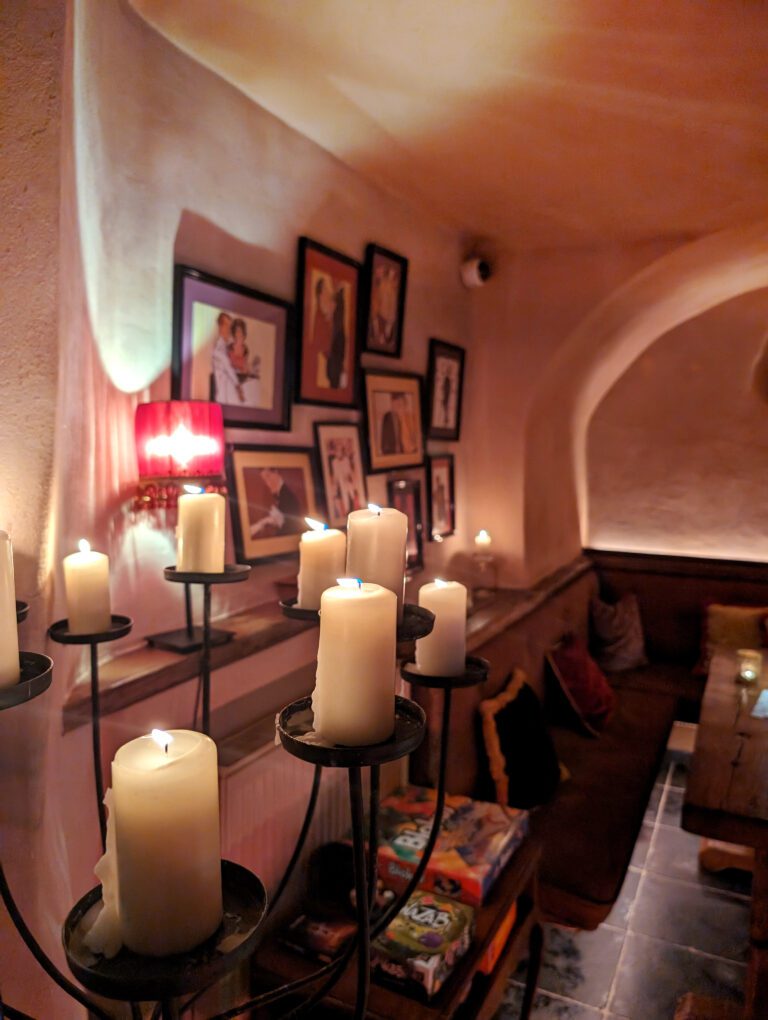 Bougies d'ambiance au U-Lounge Bar au Château d'Urspelt au Luxembourg