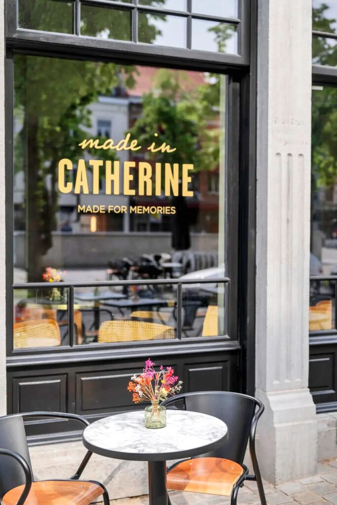 Terrasse de l'hôtel Made in Catherine près de Bruxelles