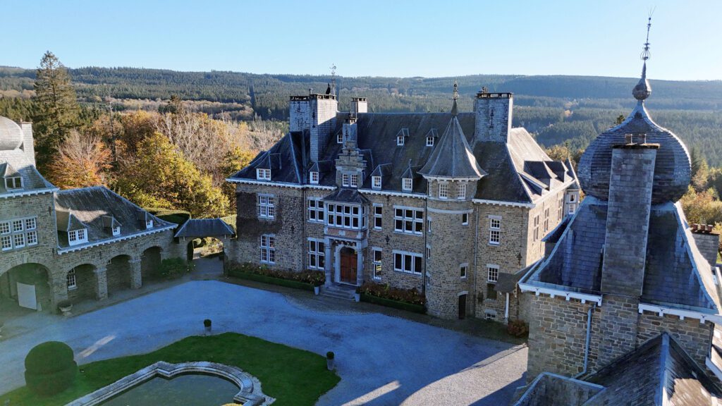 Manoir de Lébioles vue du ciel