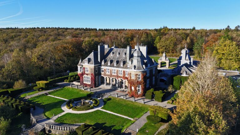 Manoir de Lébioles vue du ciel