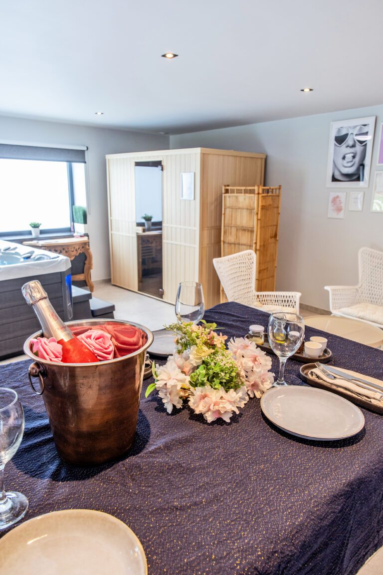 Dîner romantique à l'Annexe Douceur près de Charleroi