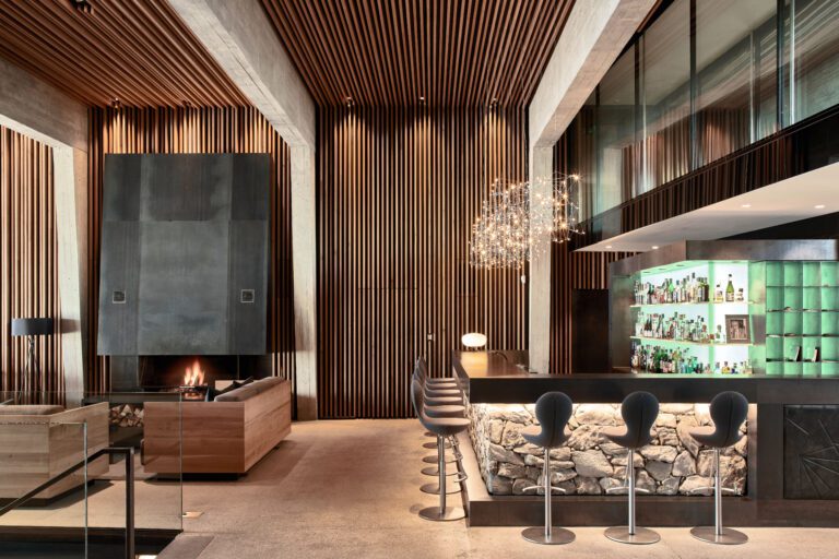 Lobby bar au Chetzeron au Crans Montana