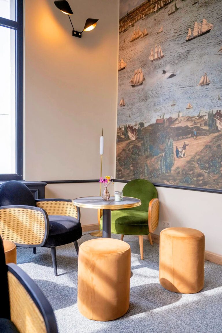 Lobby de l'hôtel Made in Catherine près de Bruxelles
