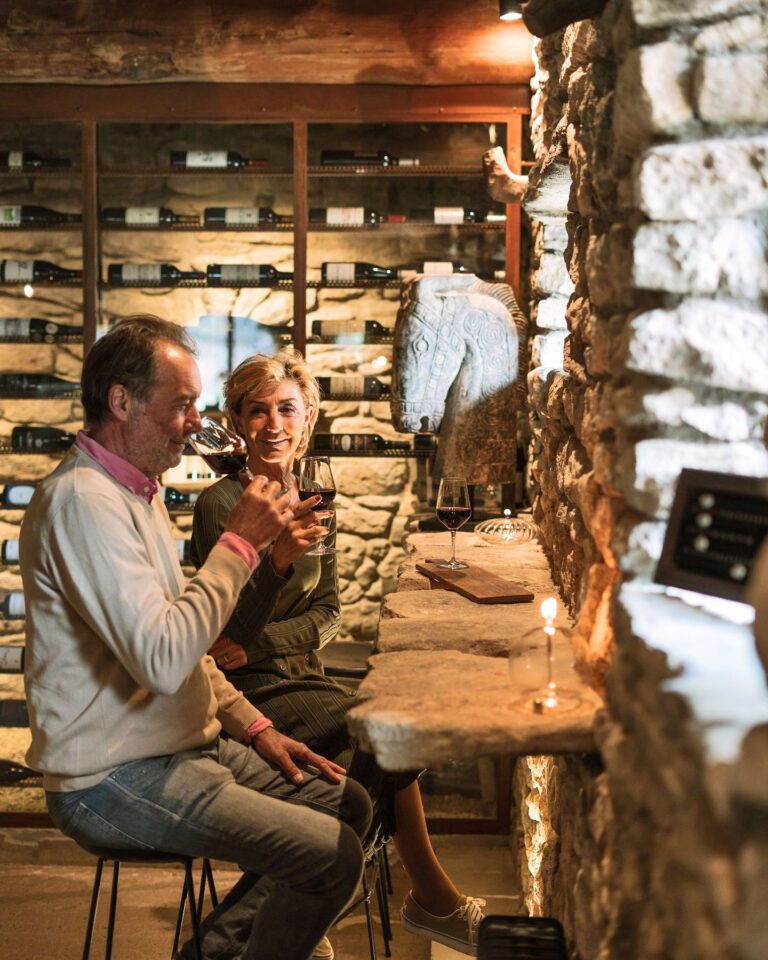 Dégustation de vin au Domaine du Castellas dans le Lubéron