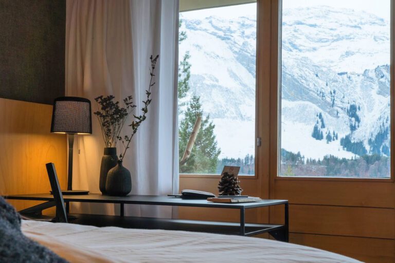 Vue sur les montagnes à la Villa Hundert à Engelberg