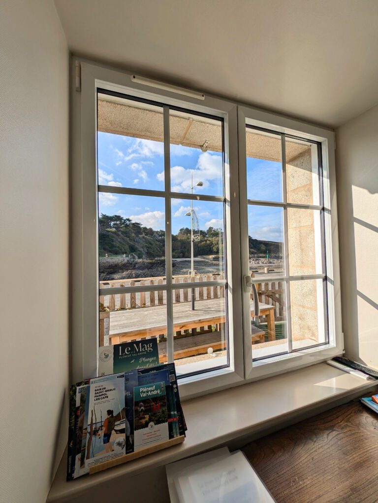 Vue depuis la maison d'Hippolyte à Pléneuf-Val-André