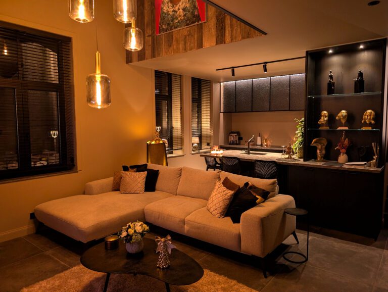 Salon et cuisine à Substantiel Wellness Suite