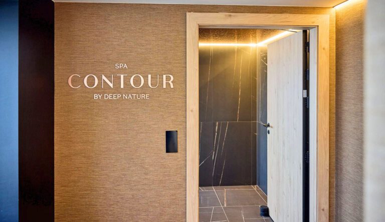 Entrée dans le spa Contour Spa à Bruxelles